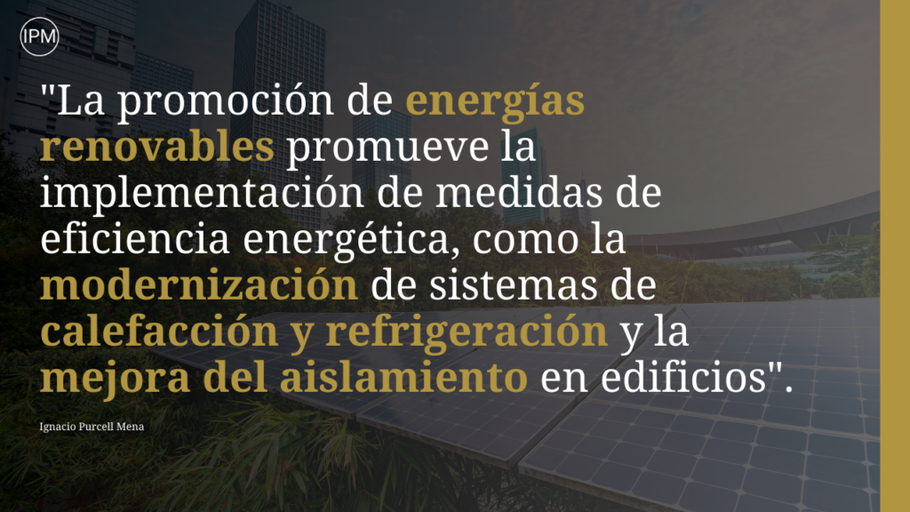 Promoción de energías renovables y eficiencia energética Ignacio Purcell Mena